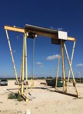 Mch Electric Rail Hoist Gantry Crane 10000 Pound 5ton Overhead Lift 31 Top Bar