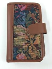 Compact Day Runner Planner Organizing Fact Centre Tapestry Brown