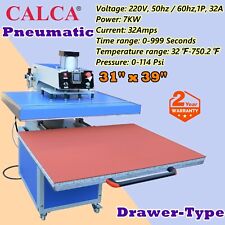 Calca 31 X 39 Pneumatic Drawer Type Large Format Heat Press Machine 220v