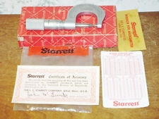 Starrett 0 1 Inch Micrometer No T230p Special 0001 Inch Graduations