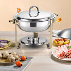 Chafing Dish Set Stainless Steel Chafer Round Buffet Food Warmer Container