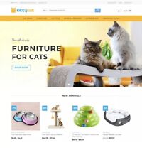 Cat Products Dropshipping Website Business Fully Stocked Free Marketing