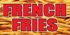 2x4 French Fries Banner Sign Frys Crispy Hot Potato Chips Steak