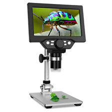 Tomlov 7 Lcd Digital Microscope 1200x Dimmable Led 1080p 12mp Withstand 32g Card