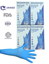 100box Blue Nitrile Gloves Powderlatex Free Medical Exam Grade Gloves Smlxl