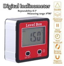 Digital Spirit Bevel Level Box Angle Finder Gauge Meter Inclinometer Protractor