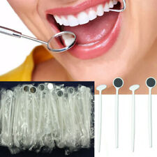 100pcs Disposable Dental Mouth Mirror Dental Reflector Electronic Plastic Safety