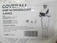 30 Disposable Protective Coverall Withhood Amp Cuff Large White Aami Level 2 Hazmat