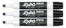 New Listingexpo Low Odor Dry Erase Chisel Tip Markers 80001 Black 3 Each