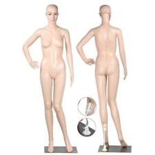 Full Body Female Mannequin With Base Plastic Realistic Display Head Turns Dress