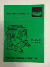 Hatz Diesel 24m31 24m40 Instruction Book Maintenance Testing Oem
