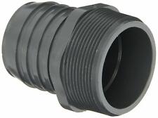 Pvc Tube Fitting Adapter Schedule 40 Gray 34 Barbed X Npt Male