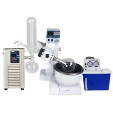 2l Lab Rotary Evaporator Automatic Lifting Rotavap With Vacuum Pump And Chiller