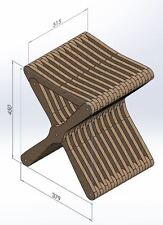Cnc Router Laser Dxf Files Folding Chair Vectors 2d Woodworking Artcam