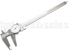 12 Precision Stainless Steel Dial Caliper Shockproof Mechanical 4 Way Caliper