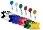 Id Card Badge Translucent Reel Id Card Pass Holder - Various Colours Free Pp