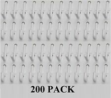 Plastic White J Amp L Style Pegboard Hooks Kit 200 Pack Pegboard Not Included