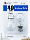 2-pk Appliance Light Bulb Refrigerator Freezer Oven Microwave Fridge Fan A15 40w