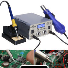 2 In 1 680w Rework Station Soldering Hot Air Gun Welder Lcd Display With3 Nozzle