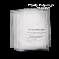 Poly Bags Suffocation Warning Clear 15 Mil Merchandise Apparel For Amazon