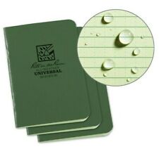 Rite In The Rain Mini Stapled Binding Notebook 3 Pack Green Field Flex Cover