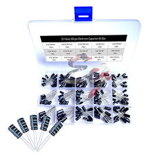 15 Kinds Value 200 Pcs Electrolytic Capacitor Assortment Box Kit For Arduino Diy