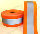Reflective Material Fabric Tape Sew-on 4 12 Ansi Ii - Safety Orange