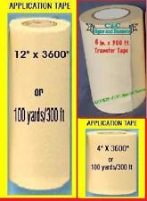 12 6 4 Application Transfer Paper Tape 100 Yd Roll For Vinyl Cutter Plotter