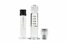 Bonbon 1ml 100pc Borosilicate Pyrex Glass Luer Lock Syringe Indicator No Needle