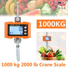 Digital Crane Scale 1000 Kg 2000 Lb Industrial Heavy Duty Auto Off Hook Hanging