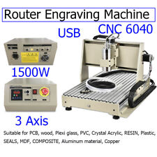 3 Axis 6040 Cnc Router Engraver 3d Woodworking Drilling Milling Machine 1500w