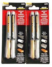 Gearwrench Gold And Silver Metallic Permanent Ink Marker 4 Pack 86982
