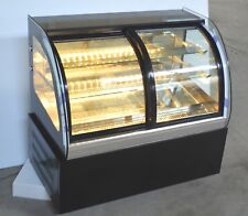 220v Refrigerated Cake Showcase Bakery Display Cabinet Open The Front Door New