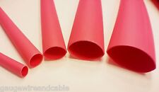 Heat Shrink Tubing Adhesive Glue Lined Tubes 5ft 5 X 1ft Assorted Sizes Red