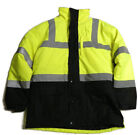 Utility Pro Wear Uhv1004 Hi-vis Safety Contractor Coat Jacket - Size Large