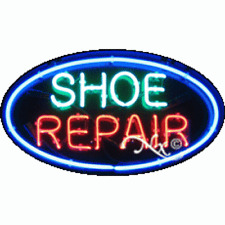 New Shoe Repair 30x17 Oval Border Real Neon Sign Withcustom Options 14294