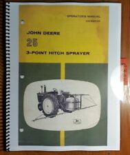 John Deere 25 3 Point Hitch Sprayer Owners Operators Manual Om B25129 J4 1064