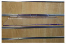 24 Slatwall Shelves Shelf Shoe 4 X 10 Display Flat Styrene Clear Acrylic Slat
