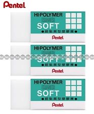 Pentel Ain Hi Polymer Plastic Eraser 43x175x115mm X 3 Pcs Green Zes 05