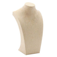 Necklace Display Bust Mannequin Jewelry Display Stand Holder Linen 1220cm