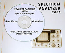 Hp Hewlett Packard 3580a Spectrum Analyzer Ops Amp Service Manual Withschematics
