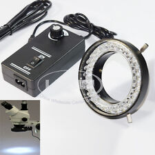 56 Bulbs Led Stereo Microscope Ring Light Lamp White Illuminator Adjustable Us S
