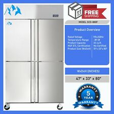 Reach In Freezer Commercial 4 Door Reach In Freezer Stainless Steel