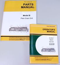 Operators Parts Manuals For John Deere Van Brunt B Grain Drill Catalog Seed