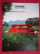 1985 Sperry New Holland 411 Discbine Disc Mower Conditioner 8 Page Brochure