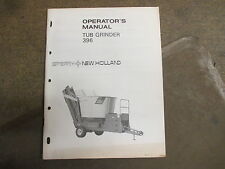 New Holland 396 Tub Grinder Owners Amp Maintenance Manual