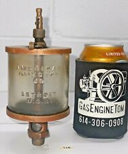 Embossed Glass American Injector No 3 Cylinder Oiler Hit Miss Gas Engine Antique