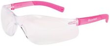 Crews Bearkat Small Safety Glasses Pink Temples Clear Lens