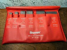 6 Pc Starrett Adjustable Parallel Set No S154