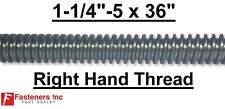 1 14 5 X 36 Acme Threaded Rod Right Hand Rh 1 14 5 X 3ft Plain Steel Cnc Lc